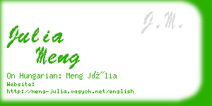 julia meng business card